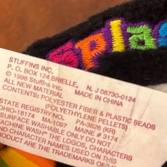 Vintage Lisa Frank Max Splash Orca Whale Plush Beanie Stuffed Animal 1998 - Picture 13 of 13